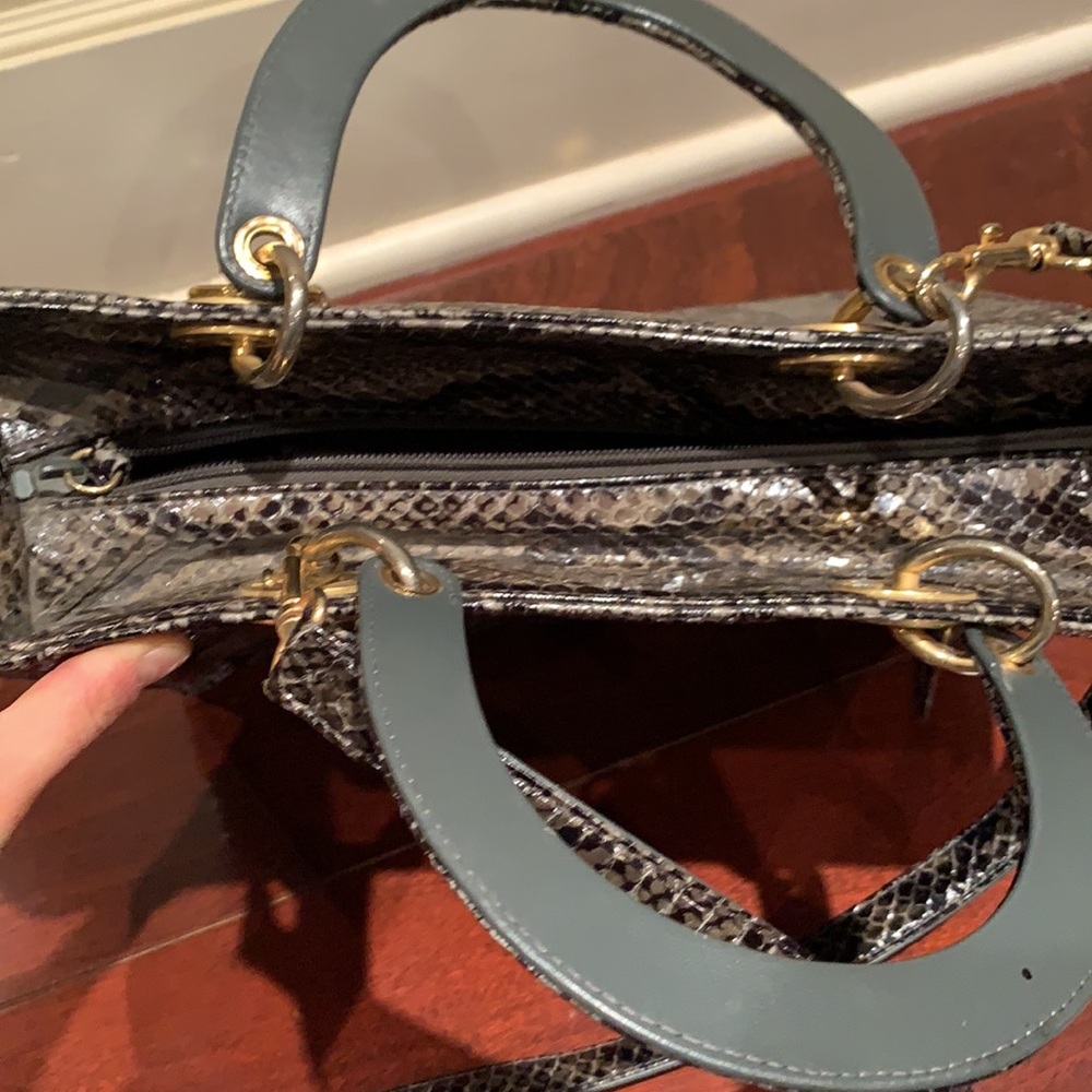 Teras Python Style Shoulder Bag - image 3